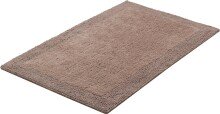 Badematte >LUXOR< in taupe, 100% Baumwolle - 100x60x2,2cm (LxBxH)