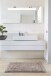 Badematte >LUXOR< in taupe, 100% Baumwolle - 100x60x2,2cm (LxBxH)