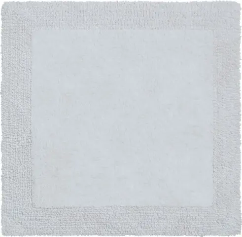 Badematte >LUXOR< in weiss, 100% Baumwolle - 60x60x2,2cm (LxBxH)