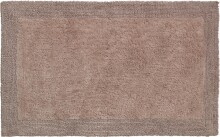 Badematte >LUXOR< in taupe, 100% Baumwolle -...