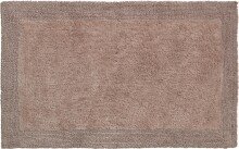 Badematte >LUXOR< in taupe, 100% Baumwolle -...