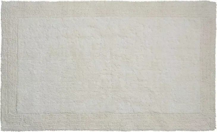 Badematte >LUXOR< in natur, 100% Baumwolle - 150x80x2,2cm (LxBxH)