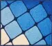 Badematte >SHANGA< in blau, 100% Polyacryl SUPERSOFT - 60x50x2cm (LxBxH)