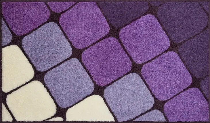 Badematte >SHANGA< in flieder, 100% Polyacryl SUPERSOFT - 120x70x2cm (LxBxH)