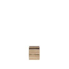 Nachtkommode >ARANK< in Mauvella Eiche Dekor - 43,4x43,3x41,7cm (BxHxT)