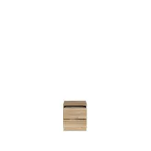 Nachtkommode >ARANK< in Mauvella Eiche Dekor - 43,4x43,3x41,7cm (BxHxT)