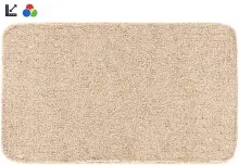Badematte >MELANGE< in beige, 100% Polyacryl...