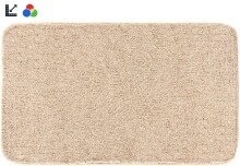 Badematte >MELANGE< in beige, 100% Polyacryl...