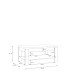 Couchtisch >DURAOAK< in Weiss Glanz / Wildeiche Dekor  - 100x45,7x60cm (BxHxT)