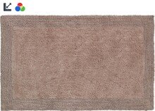 Badematte >LUXOR< in taupe, 100% Baumwolle -...