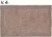 Badematte >LUXOR< in taupe, 100% Baumwolle - 100x60x2,2cm (LxBxH)
