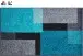 Badematte >ATALA< in türkis, 100% Polyacryl SUPERSOFT - 120x70x2cm (LxBxH)