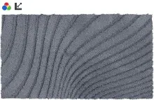 Badematte >CAFFI< in anthrazit, 100% Polyester...