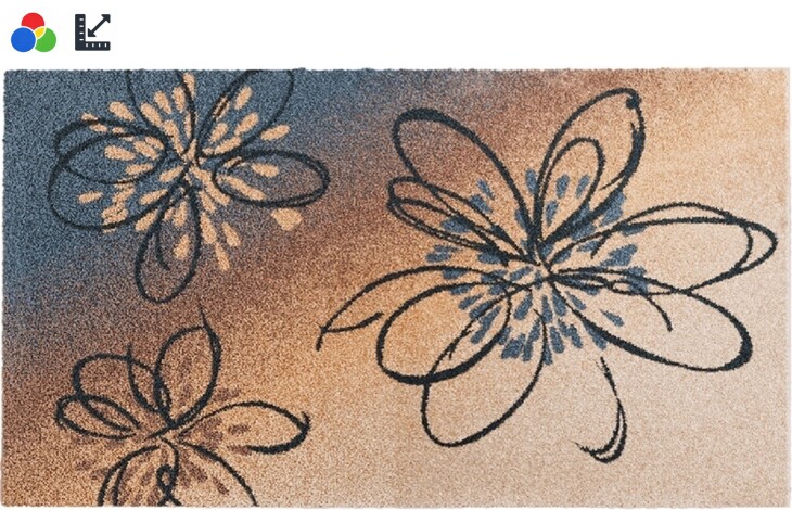 Badematte >LUSIA< in taupe, 100% Polyacryl SUPERSOFT - 120x70x1,8cm (LxBxH)