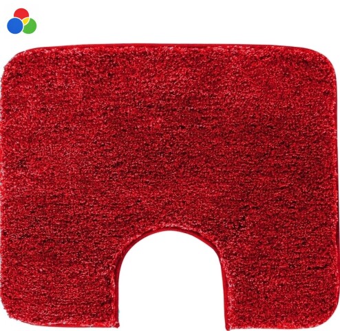 Badematte >MELANGE< in rubin, 100% Polyacryl ULTRASOFT - 60x50x2,7cm (LxBxH)
