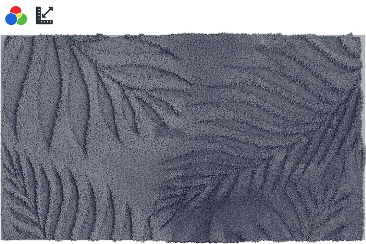 Badematte >FERYA< in anthrazit, 100% Polyester MAGICSOFT - 100x60x1,8cm (LxBxH)