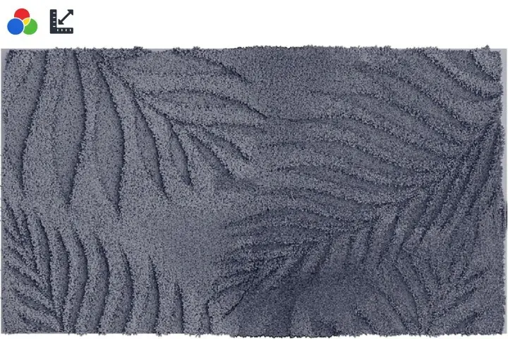 Badematte >FERYA< in anthrazit, 100% Polyester MAGICSOFT - 100x60x1,8cm (LxBxH)
