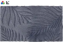 Badematte >FERYA< in anthrazit, 100% Polyester...