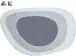 Badematte >LAKE< in silbergrau, 100% Polyacryl EXTRASOFT - 105x70x2,4cm (LxBxH)