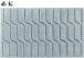 Badematte >VOGUE< in salbei, 100% Baumwolle - 120x70x2,4cm (LxBxH)