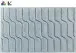 Badematte >VOGUE< in salbei, 100% Baumwolle - 120x70x2,4cm (LxBxH)
