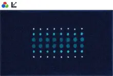 Badematte >SIRIA< in blau, 100% Polyacryl SUPERSOFT...