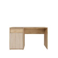 Schreibtisch >ARANK< in Mauvella Eiche Dekor / Sand...