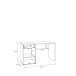 Schreibtisch >ARANK< in Mauvella Eiche Dekor / Sand - 130x76x60cm (BxHxT)