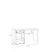 Schreibtisch >ARANK< in Mauvella Eiche Dekor / Sand - 130x76x60cm (BxHxT)