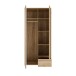 Drehtürenschrank >ARANK< in Mauvella Eiche Dekor / Sand - 93,1x200,1x58,7cm (BxHxT)
