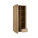 Drehtürenschrank >ARANK< in Mauvella Eiche Dekor / Sand - 93,1x200,1x58,7cm (BxHxT)