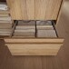 Drehtürenschrank >ARANK< in Mauvella Eiche Dekor / Schwarz - 93,1x200,1x58,7cm (BxHxT)