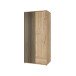Drehtürenschrank >ARANK< in Mauvella Eiche Dekor / Schwarz - 93,1x200,1x58,7cm (BxHxT)