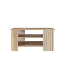 Couchtisch >ARANK< in Mauvella Eiche Dekor / Sand -...
