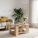 Couchtisch >ARANK< in Mauvella Eiche Dekor / Sand - 100x50x60cm (BxHxT)
