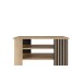 Couchtisch >ARANK< in Mauvella Eiche Dekor / Schwarz - 100x50x60cm (BxHxT)