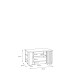 Couchtisch >ARANK< in Mauvella Eiche Dekor / Schwarz - 100x50x60cm (BxHxT)