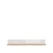 Wandboard >DURAOAK< in Weiss Glanz  / Wildeiche Dekor - 160x25,6x21,9cm (BxHxT)