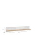 Wandboard >DURAOAK< in Weiss Glanz  / Wildeiche Dekor - 160x25,6x21,9cm (BxHxT)