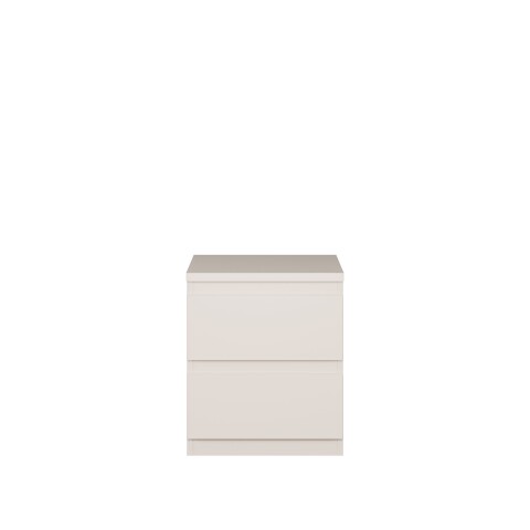 Nachtkommode >LISSON< in Sand - 41,8x49,3x42,2cm (BxHxT)