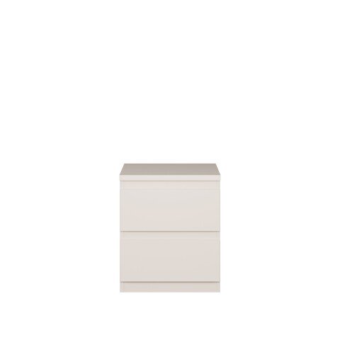 Nachtkommode >LISSON< in Sand - 41,8x49,3x42,2cm (BxHxT)