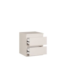 Nachtkommode >LISSON< in Sand - 41,8x49,3x42,2cm (BxHxT)