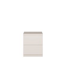 Nachtkommode >LISSON< in Sand - 41,8x49,3x42,2cm...