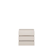 Schubkastenkommode >LISSON< in Sand - 77,2x79,8x42,2cm (BxHxT)