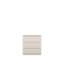 Schubkastenkommode >LISSON< in Sand - 77,2x79,8x42,2cm (BxHxT)