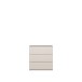 Schubkastenkommode >LISSON< in Sand - 77,2x79,8x42,2cm (BxHxT)