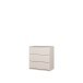 Schubkastenkommode >LISSON< in Sand - 77,2x79,8x42,2cm (BxHxT)