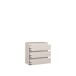 Schubkastenkommode >LISSON< in Sand - 77,2x79,8x42,2cm (BxHxT)