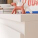Schubkastenkommode >LISSON< in Sand - 77,2x79,8x42,2cm (BxHxT)