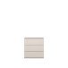Schubkastenkommode >LISSON< in Sand - 77,2x79,8x42,2cm (BxHxT)
